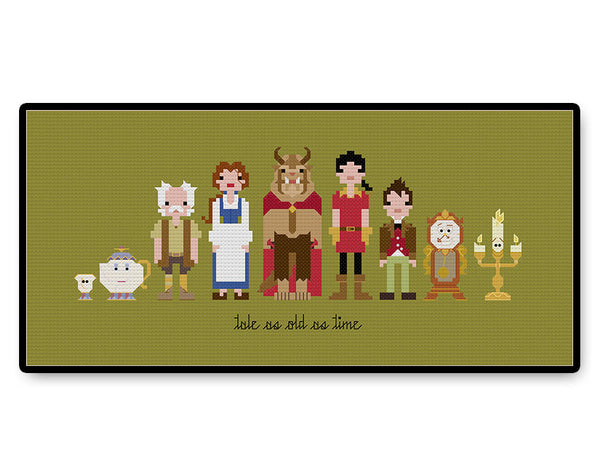 Beauty and the Beast - PDF Cross Stitch Pattern