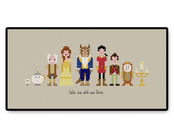 Beauty and the Beast Ball Gown - PDF Cross Stitch Pattern