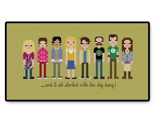 The Big Bang Theory - PDF Cross Stitch Pattern