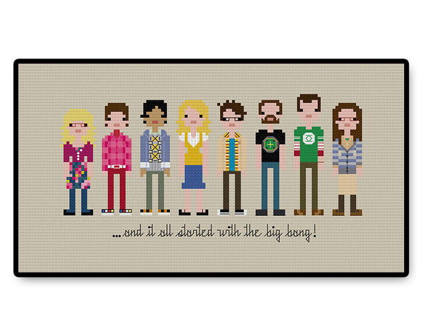 The Big Bang Theory - PDF Cross Stitch Pattern