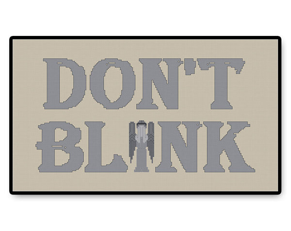 Don't Blink - Letters - PDF Cross Stitch Pattern