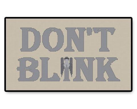 Don't Blink - Letters - PDF Cross Stitch Pattern