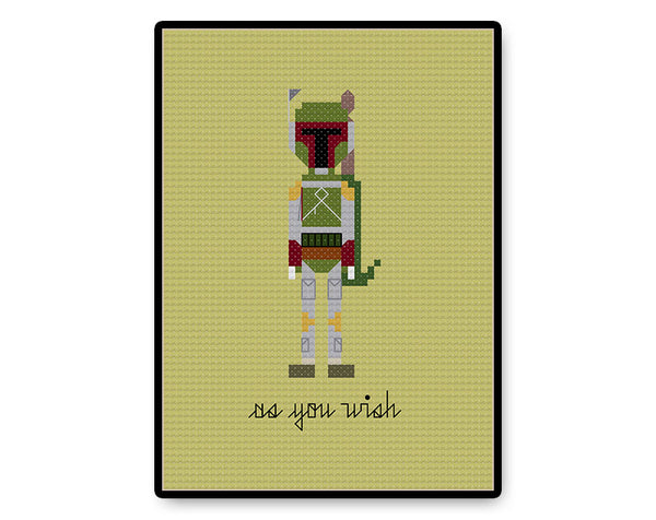 Boba Fett - PDF Cross Stitch Pattern