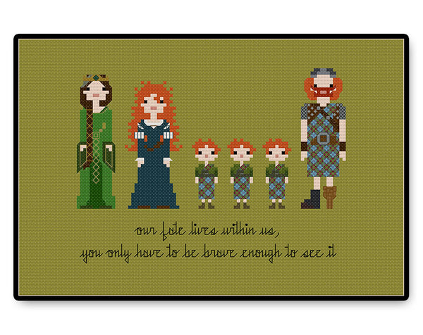 Brave - PDF Cross Stitch Pattern