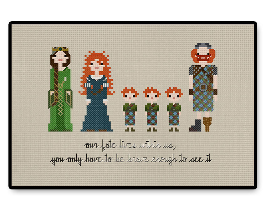 Brave - Complete Cross Stitch Kit