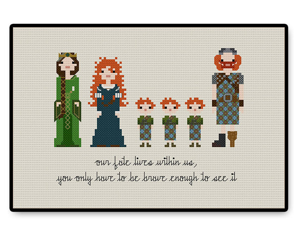 Brave - PDF Cross Stitch Pattern