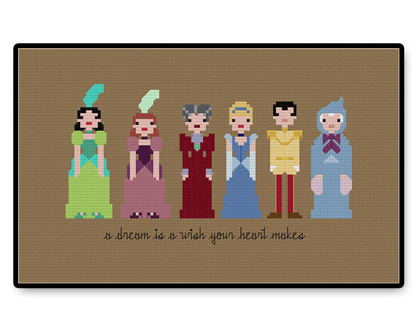 Cinderella Ball Gown - PDF Cross Stitch Pattern