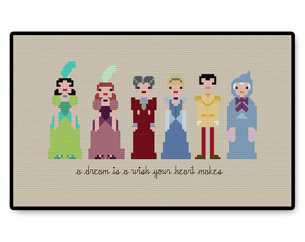 Cinderella Ball Gown - PDF Cross Stitch Pattern