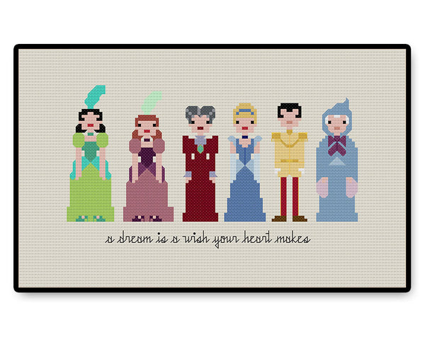 Cinderella Ball Gown - PDF Cross Stitch Pattern