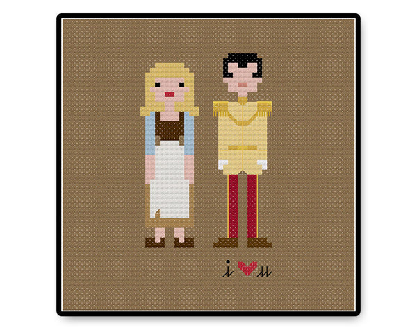 Cinderella and Prince Charming In Love - Complete Cross Stitch Kit