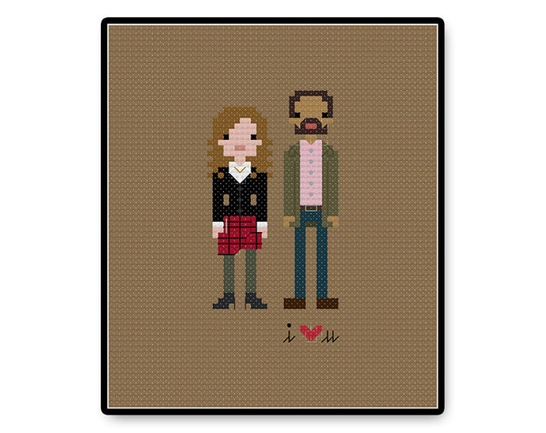 Clara and Danny In Love - PDF Cross Stitch Pattern