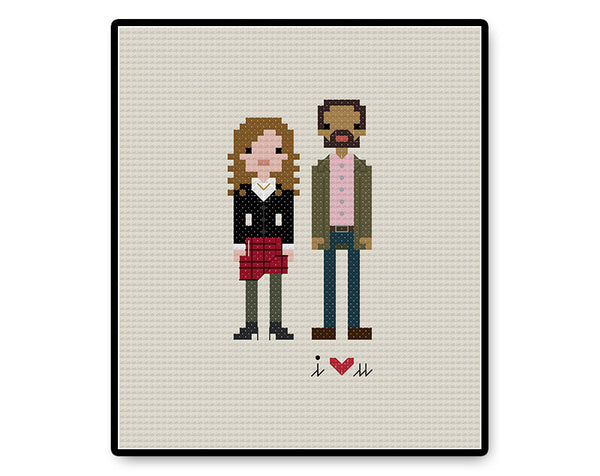 Clara and Danny In Love - PDF Cross Stitch Pattern