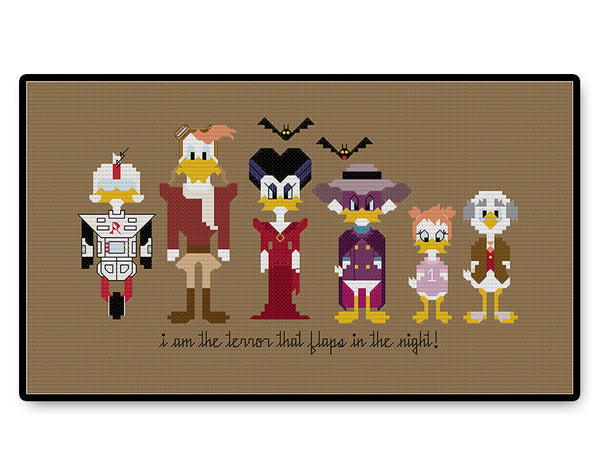 Darkwing Duck - PDF Cross Stitch Pattern