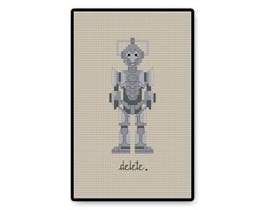 Delete - Cyberman - PDF Cross Stitch Pattern