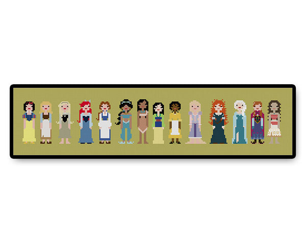 Storybook Princesses - PDF Cross Stitch Pattern