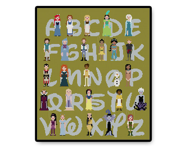 Fairy Tale Alphabet - PDF Cross Stitch Pattern