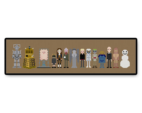 Doctor Who Villains and Monsters - Complete Cross Stitch Kit