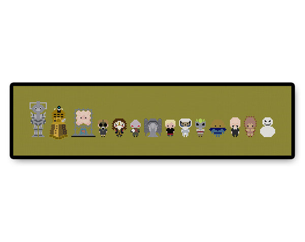 Doctor Who Villains Bite Size - PDF Cross Stitch Pattern