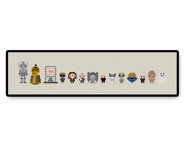 Doctor Who Villains Bite Size - PDF Cross Stitch Pattern