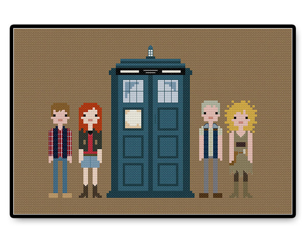 Eleventh Doctor's Companions - PDF Cross Stitch Pattern