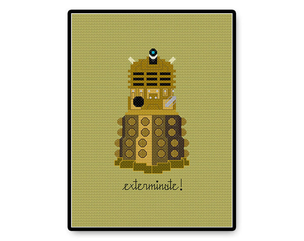 Exterminate! - PDF Cross Stitch Pattern