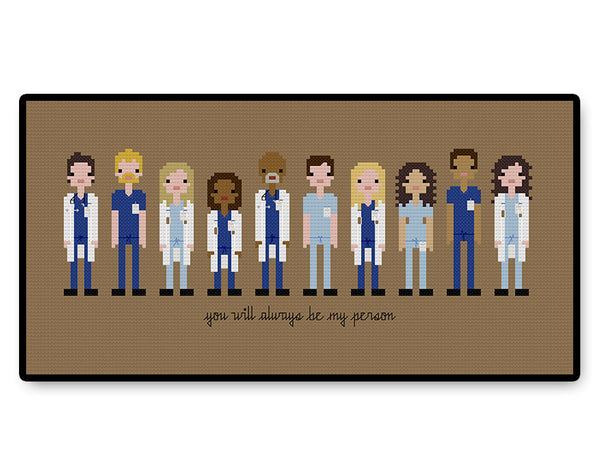 Grey's Anatomy - PDF Cross Stitch Pattern