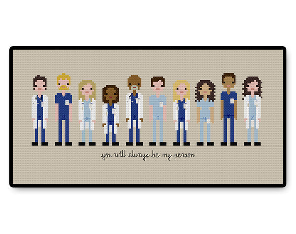 Grey's Anatomy - PDF Cross Stitch Pattern