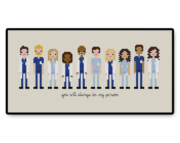 Grey's Anatomy - PDF Cross Stitch Pattern