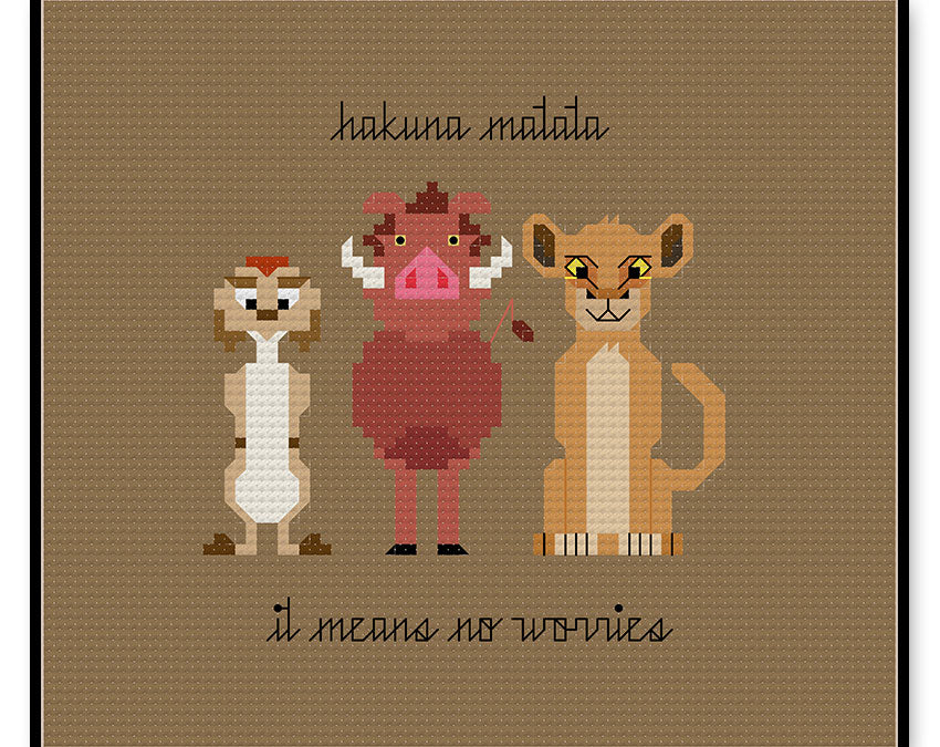 Hakuna Matata - PDF Cross Stitch Pattern