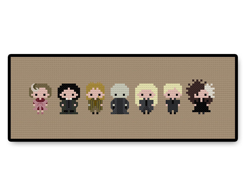 Wizard Villains Bite Size - PDF Cross Stitch Pattern