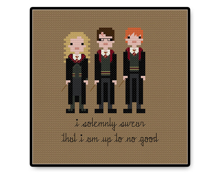 Wizard Trio - PDF Cross Stitch Pattern