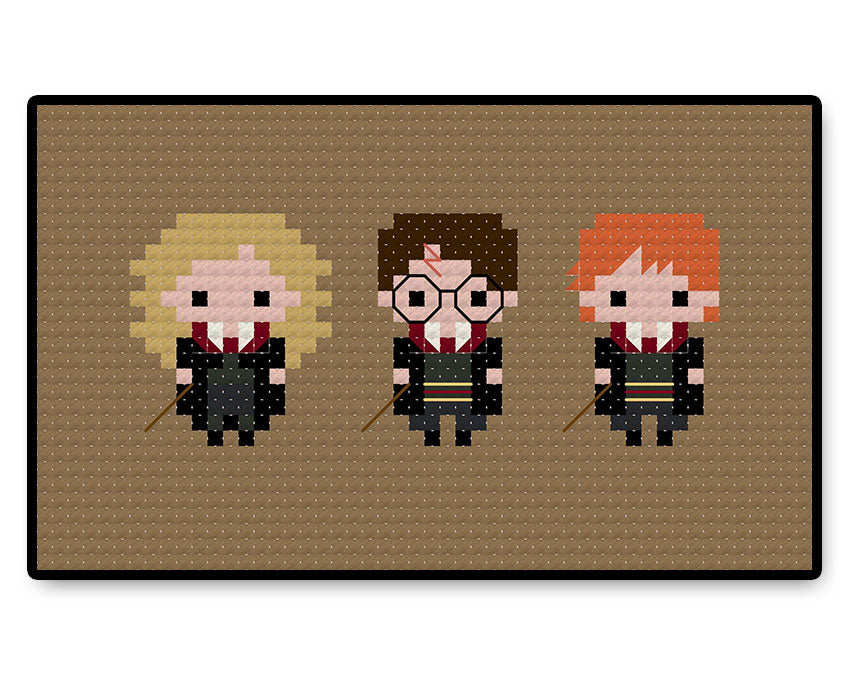 A Wizard Trio Bite Size - Complete Cross Stitch Kits