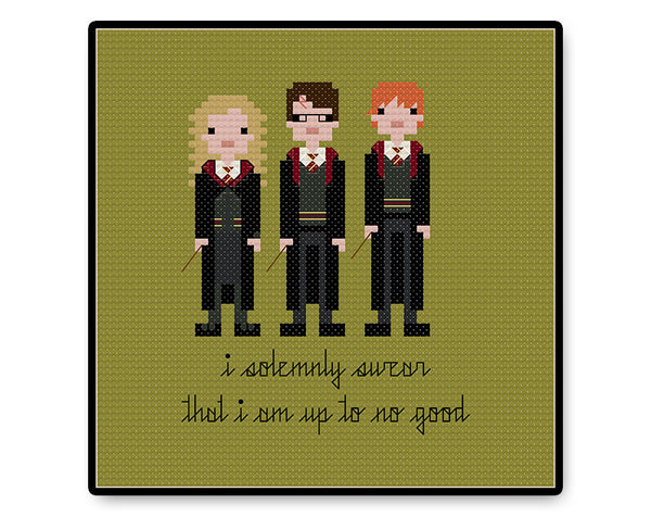 Wizard Trio - PDF Cross Stitch Pattern