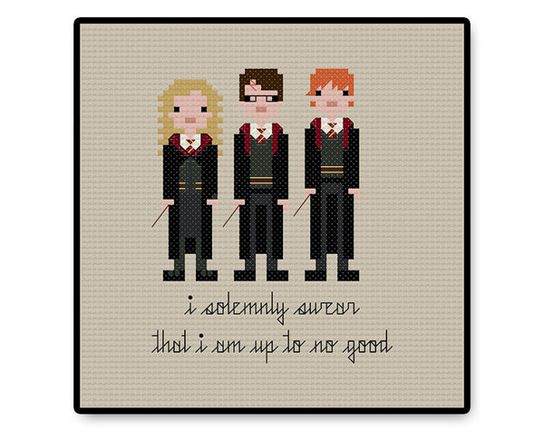 Wizard Trio - PDF Cross Stitch Pattern