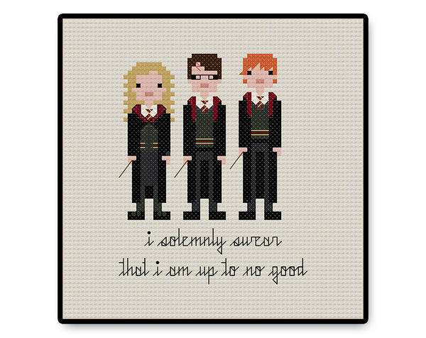 Wizard Trio - PDF Cross Stitch Pattern