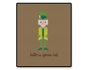 Hatters Gonna Hat - PDF Cross Stitch Pattern