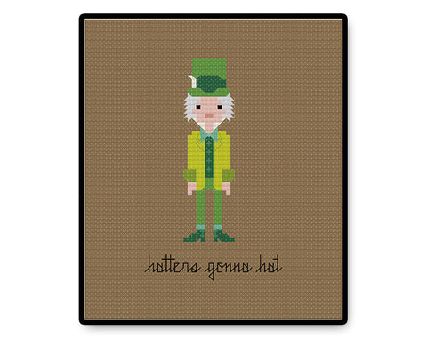 Hatters Gonna Hat - PDF Cross Stitch Pattern