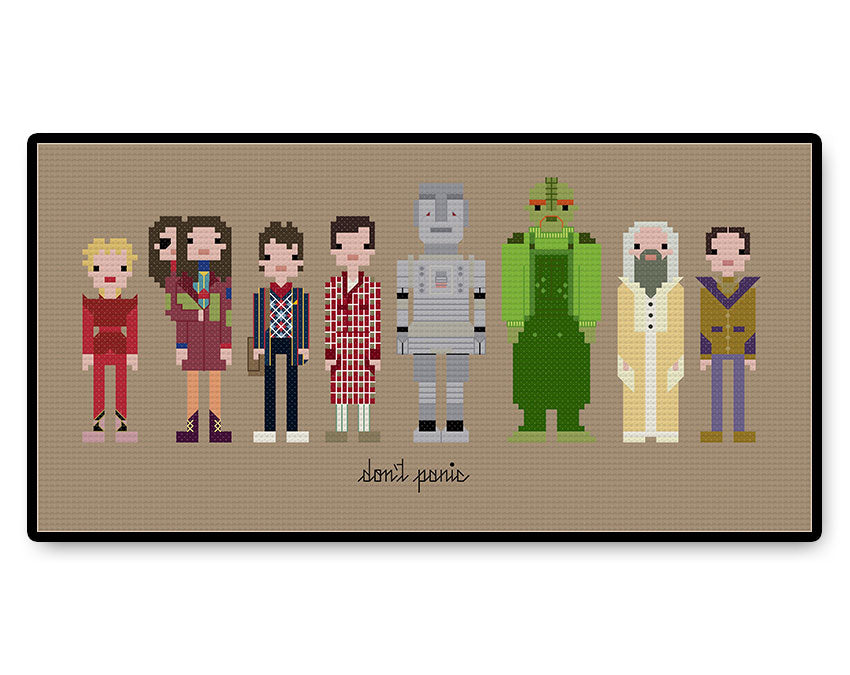 Hitchhiker's Guide BBC - PDF Cross Stitch Pattern