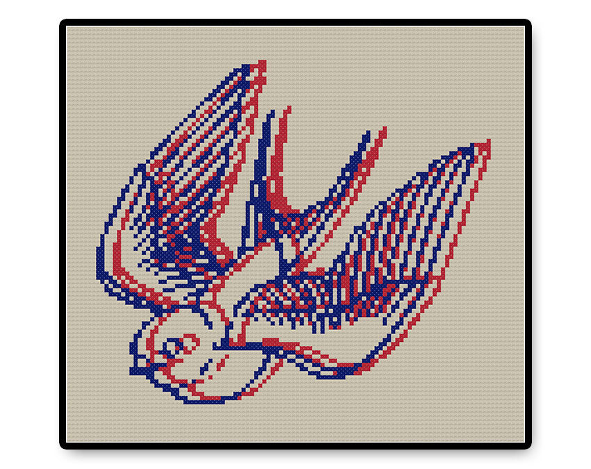 3D Swallow - Complete Cross Stitch Kit