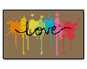 Love Rainbow - Complete Cross Stitch Kit