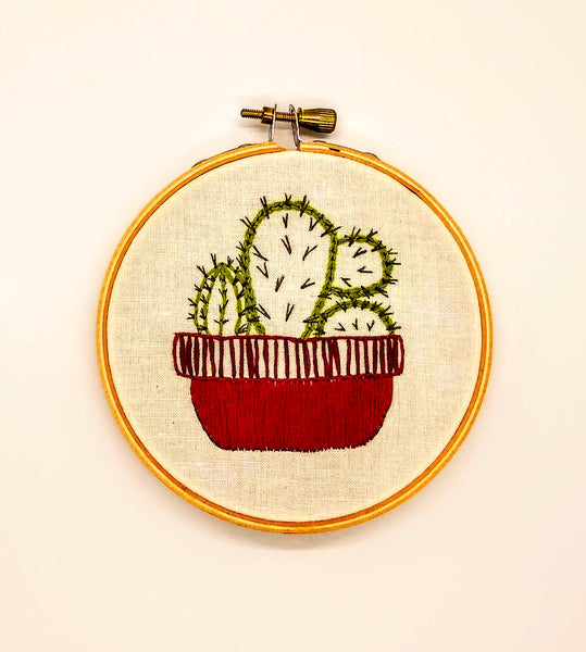 Cactus - Complete Hand Embroidery Kit