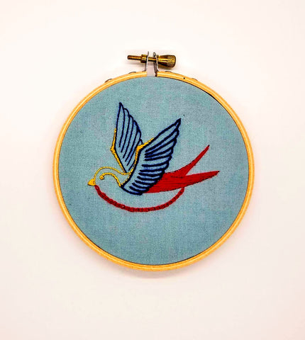 Swallow - Complete Hand Embroidery Kit