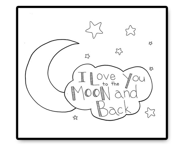 Love You to the Moon - PDF Hand Embroidery Pattern