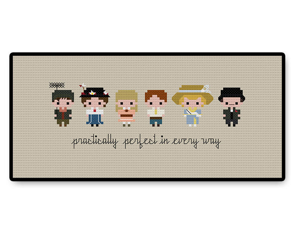 Mary Poppins Bite Size - PDF Cross Stitch Pattern