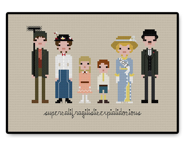 Mary Poppins - PDF Cross Stitch Pattern