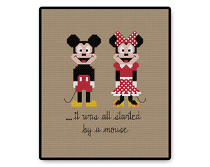 Mickey Mouse - PDF Cross Stitch Pattern