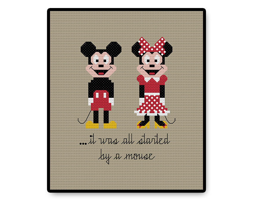 Mickey Mouse - Complete Cross Stitch Kit