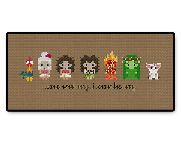 Moana Bite Size - PDF Cross Stitch Pattern