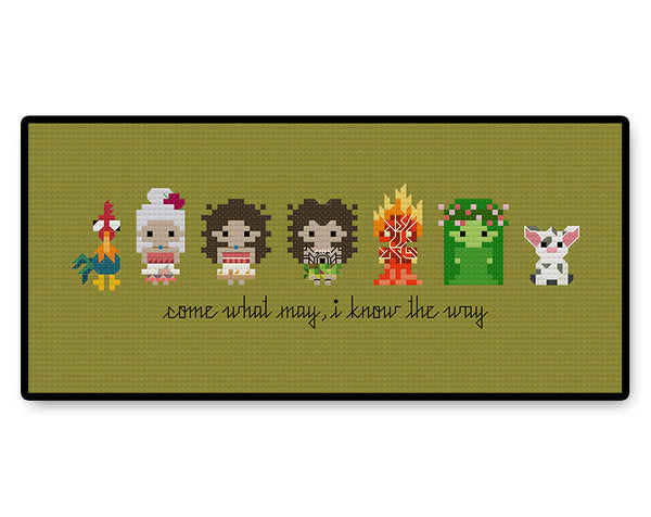 Moana Bite Size - PDF Cross Stitch Pattern