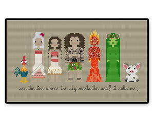 Moana - Complete Cross Stitch Kit